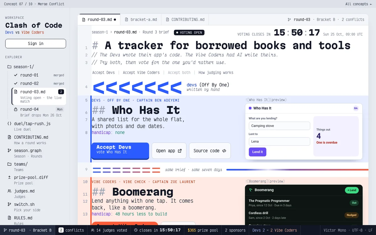 Merge Conflict at desktop width